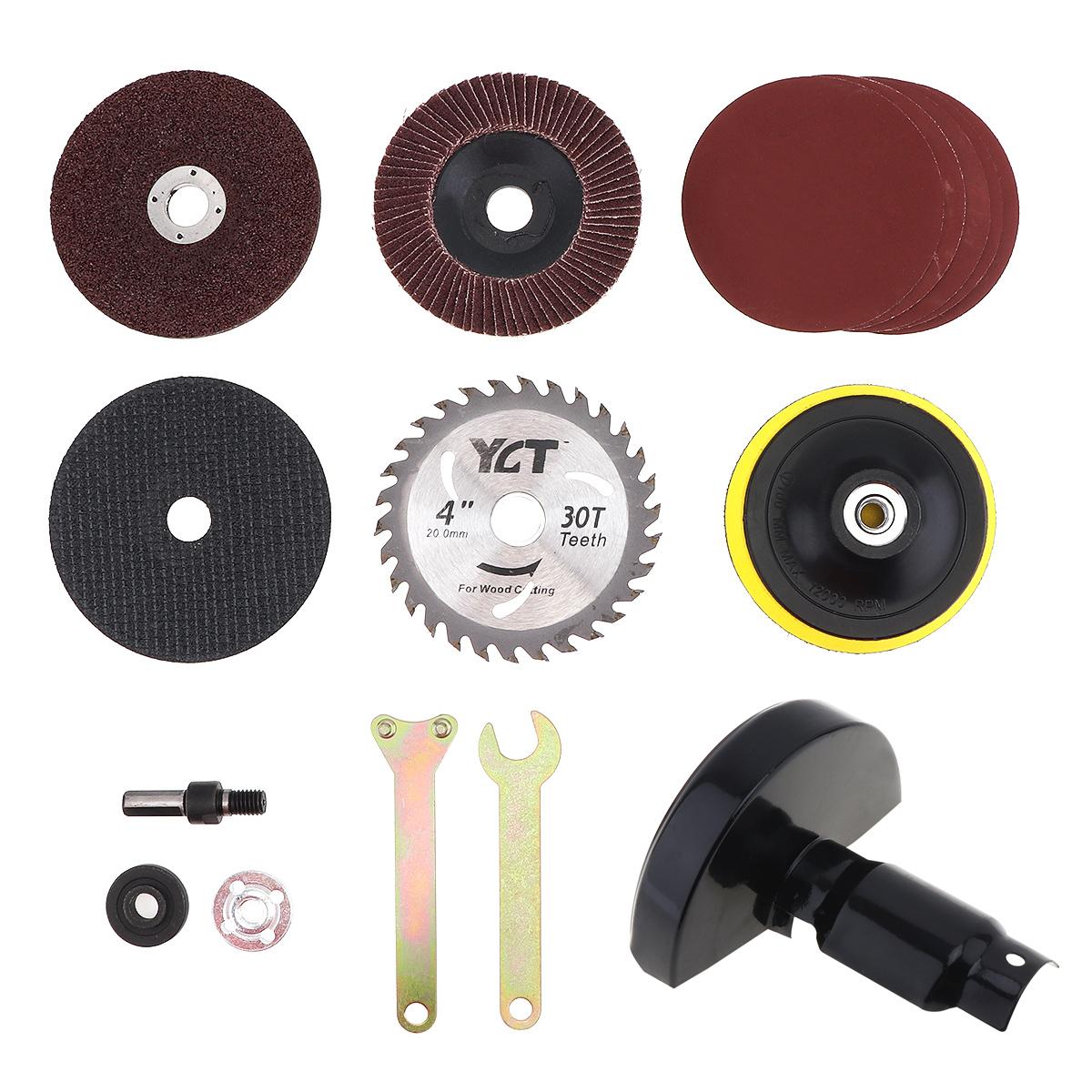 16 Cái/bộ Máy Khoan Điện Đa Năng Cắt Chuyển Đổi Máy Xay Góc Phù Hợp Với Chân Chuyển Đổi Và Lưỡi Cắt Kim Loại Để Cắt/Mài/Đánh Bóng