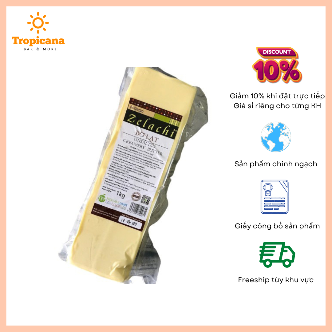 Bơ lạt Bottega Zelachi 1kg