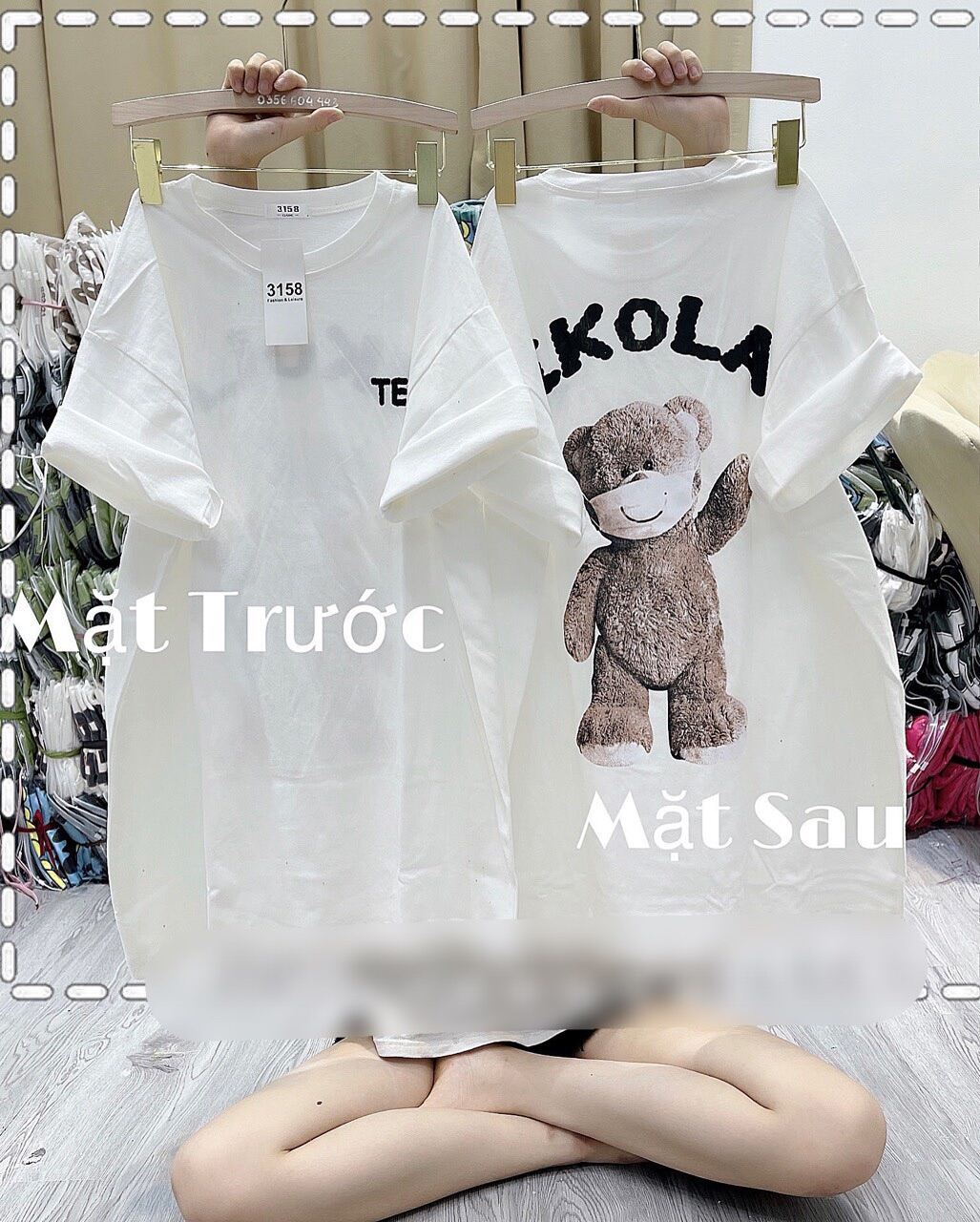 Áo Thun 3158 Gấu Teddy