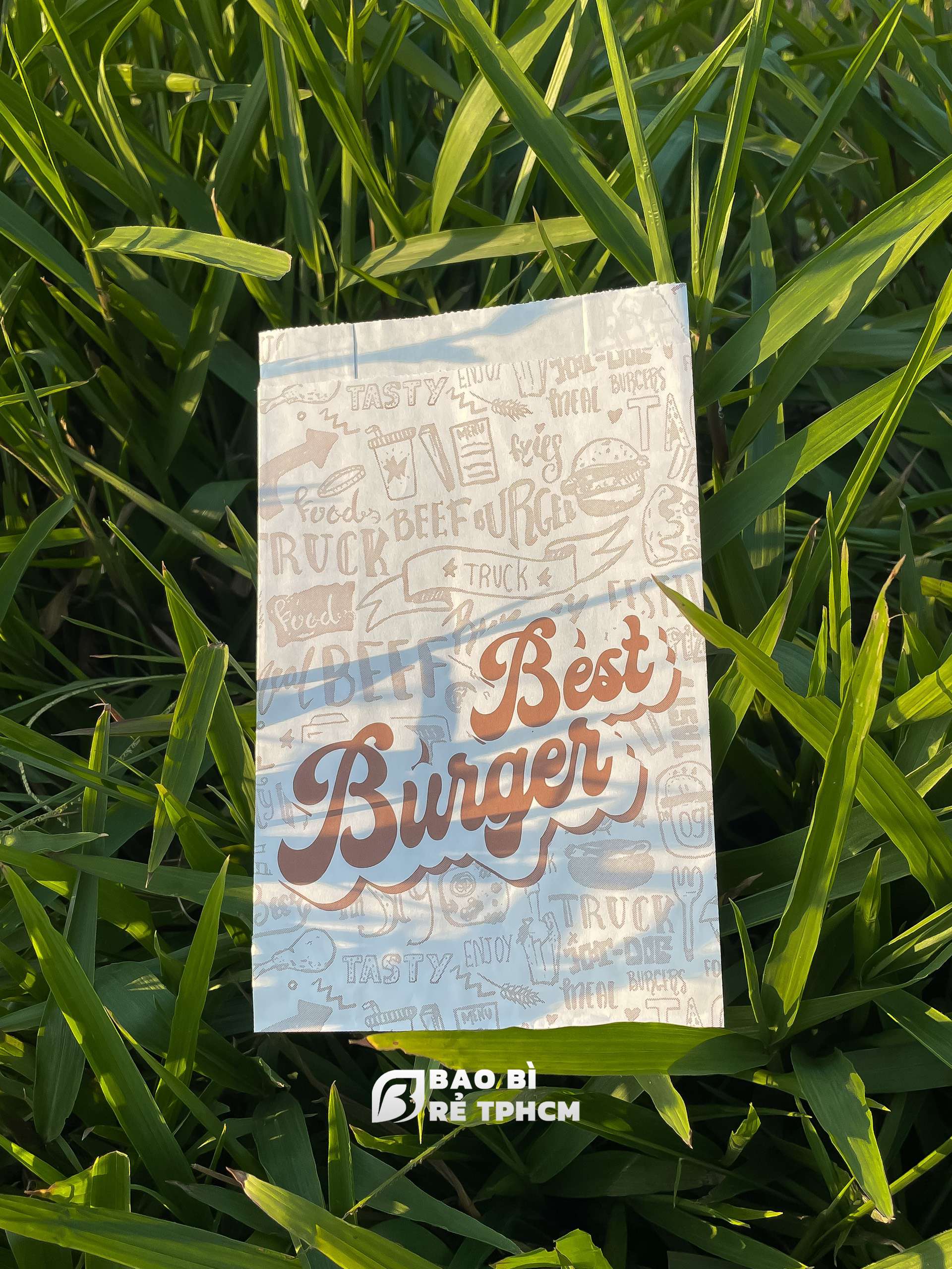 Túi Giấy Đựng Bánh Hamburger Mẫu Mới 100 Túi