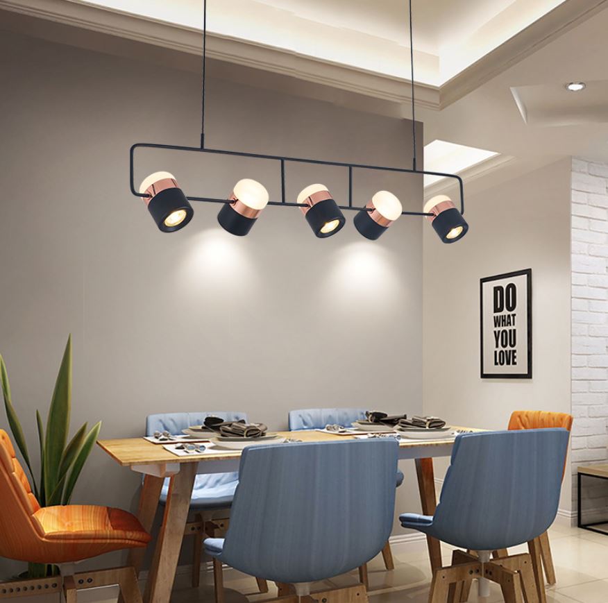 Đèn thả BERET 6 bóng trang trí nội thất sang trọng, độc đáo.
