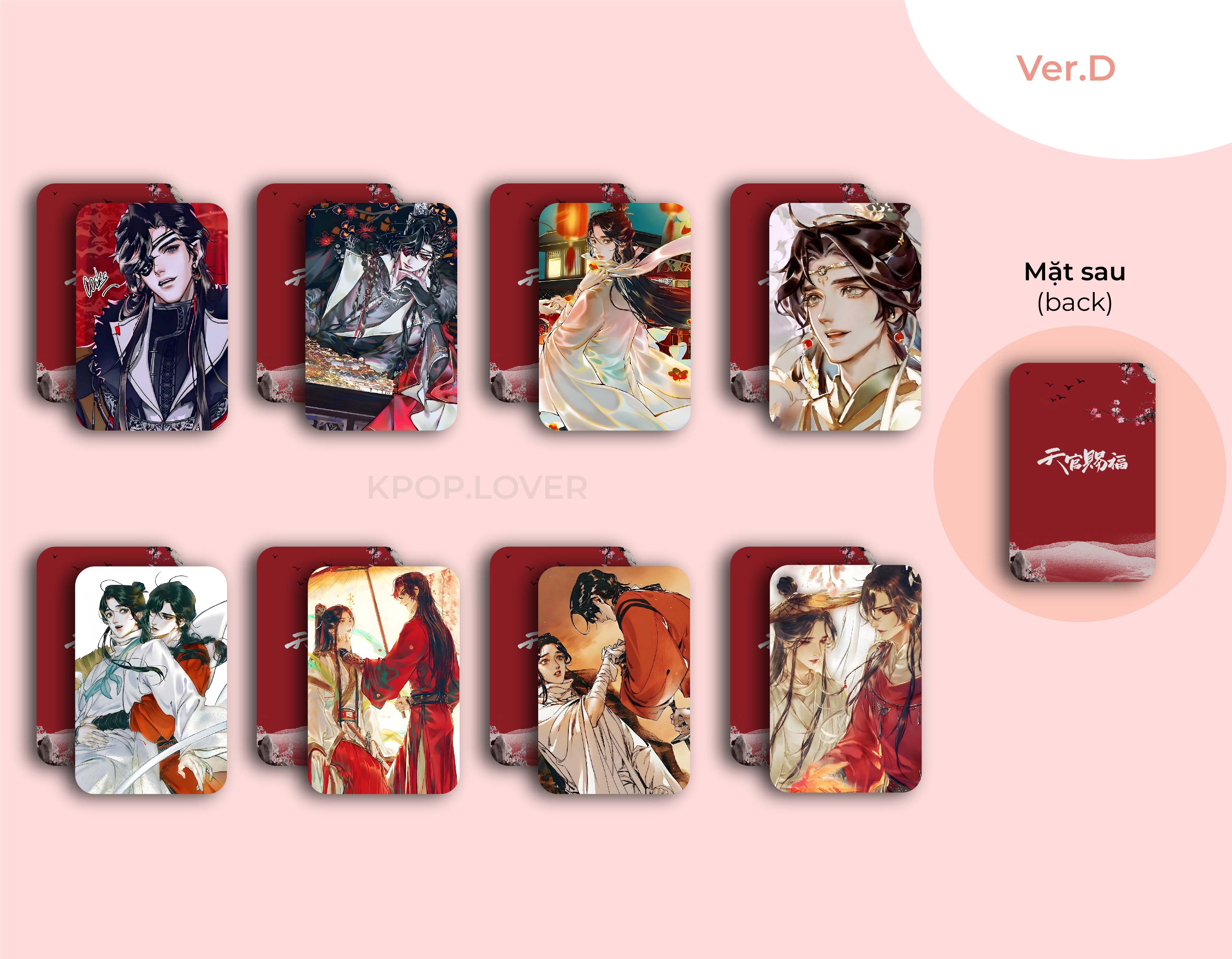 SET 8 CARD BO GÓC THIÊN QUAN TỨ PHÚC