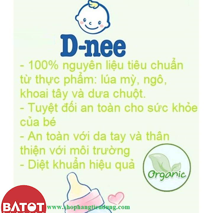 Nước Rửa Bình Sữa D-nee Túi 600ml Thái Lan