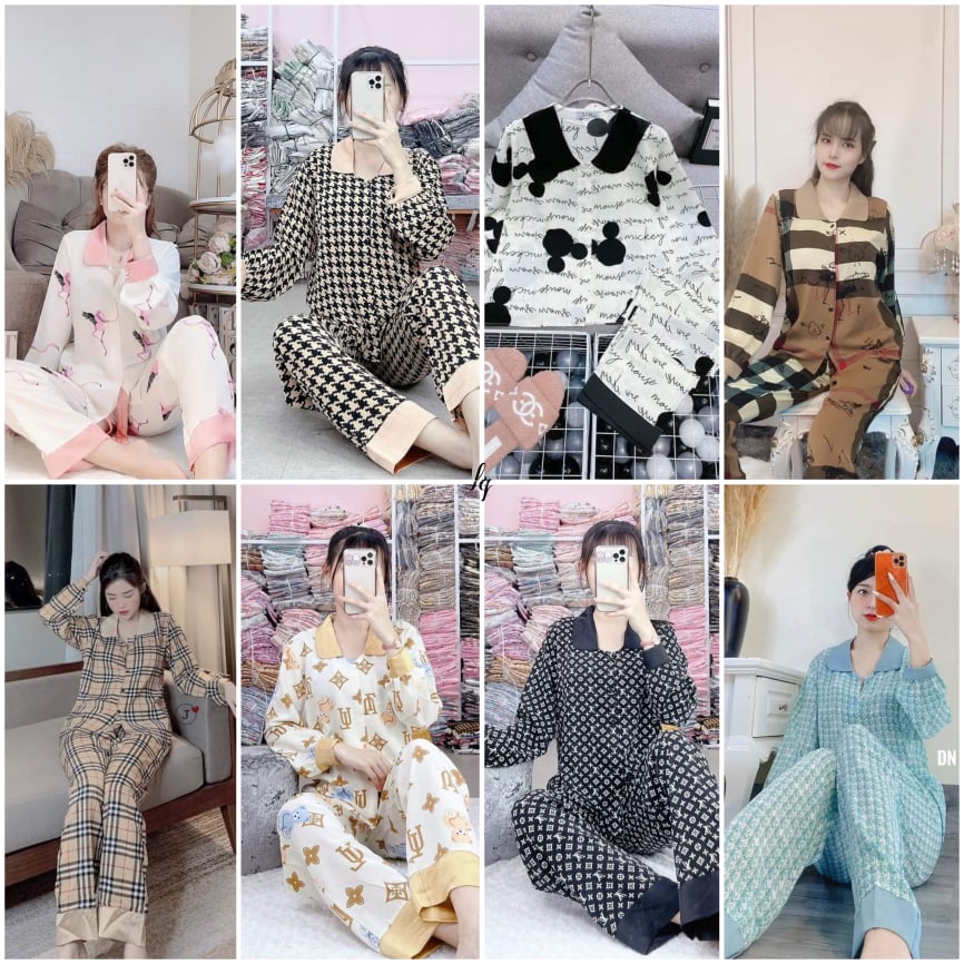 Bộ pijama mango tay dài (40-60kg)