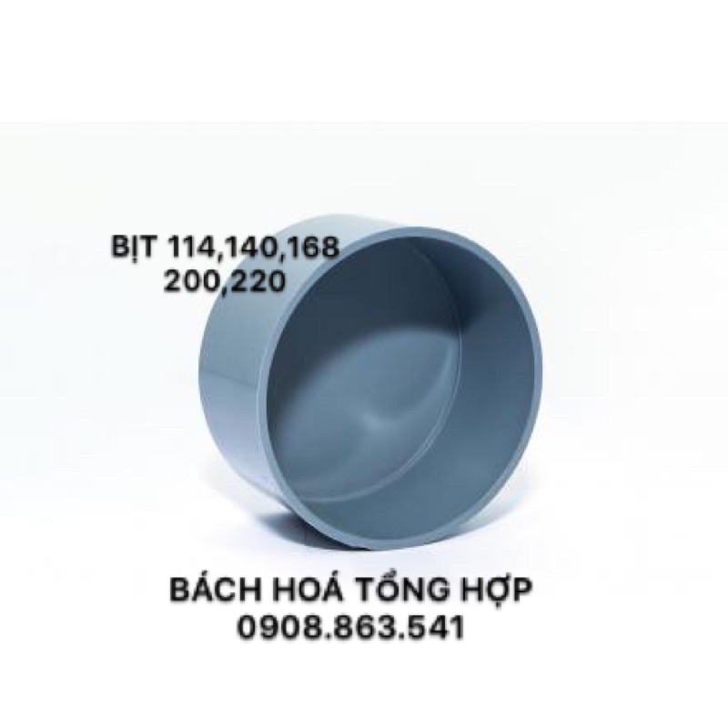 Nắp bịt trơn pvc ống 114,140,168,200,220