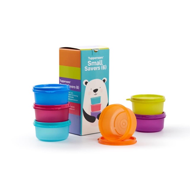 Bộ 6 Hộp Bảo Quản Thực Phẩm Tupperware Colorful Small Server 200ml