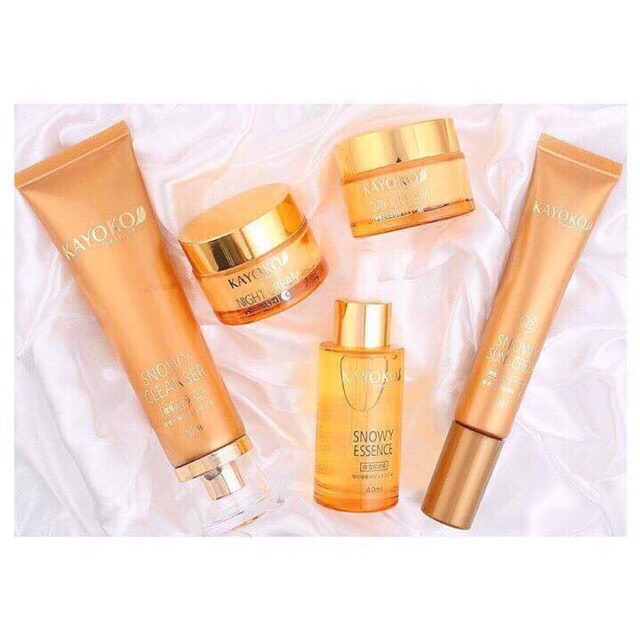 Bộ set nám tàn nhang Kayoko Vàng 5in1