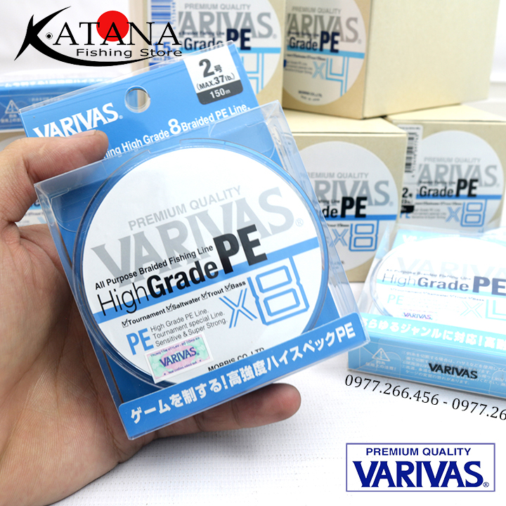 Dây PE Varivas HIGH GRADE PE X4 - High Grade X8