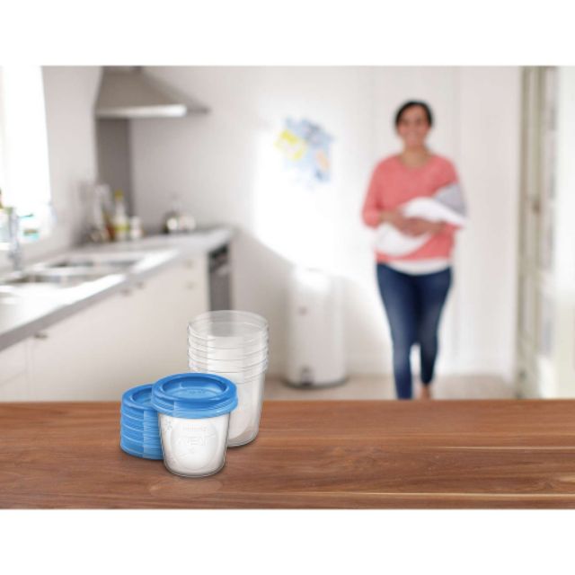 Bộ Cốc Trữ Sữa Philips AVENT SCF619/05 (Bộ 5 Cái)