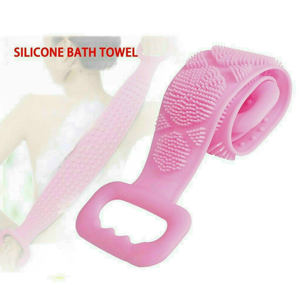 Dây tắm cọ, chà lưng 2 mặt bằng silicon đa năng [HÌNH THẬT] [yody_fashion]