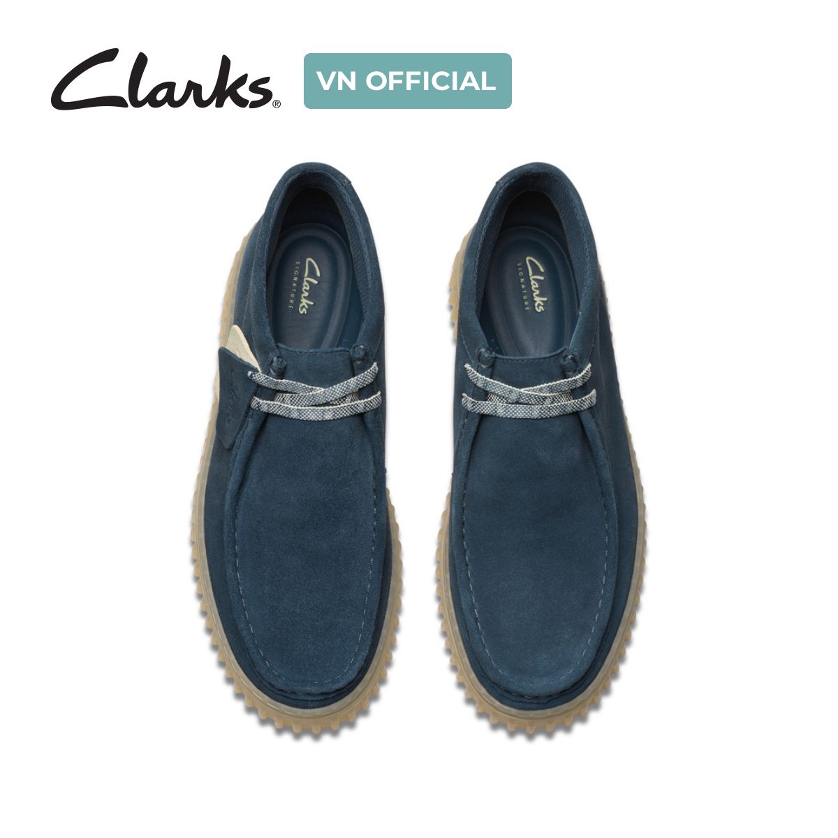 Giày Bốt Da Lộn Nam Clarks - Torhill Hi