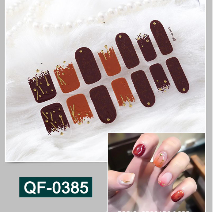 Combo 2 tấm (New) Sticker dán móng tay siêu dễ thương MX