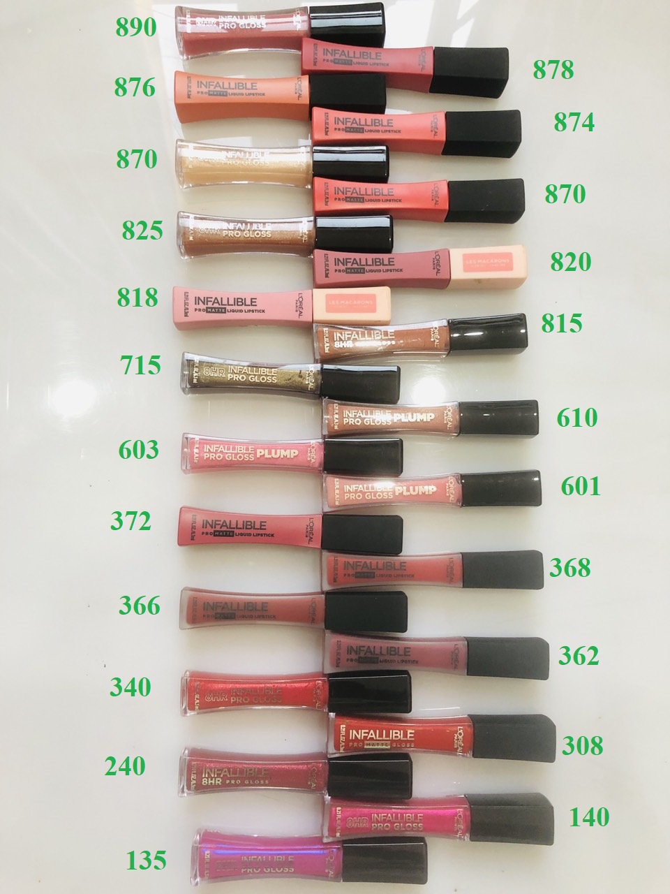 [ Hàng USA] Son Kem Lì L'Oreal Infallible Lip Pro Matte Gloss 6.3ml