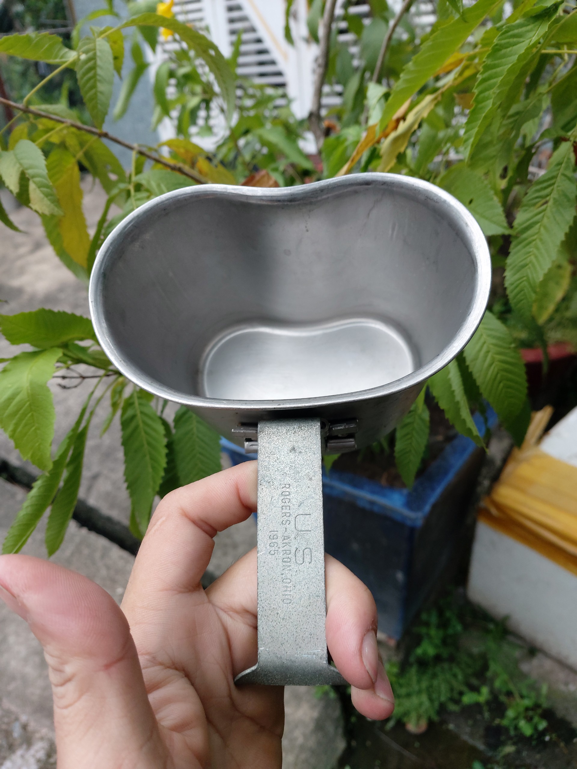 Ca inox Mỹ 1965-1966 ,Ca đựng nước Mỹ xưa