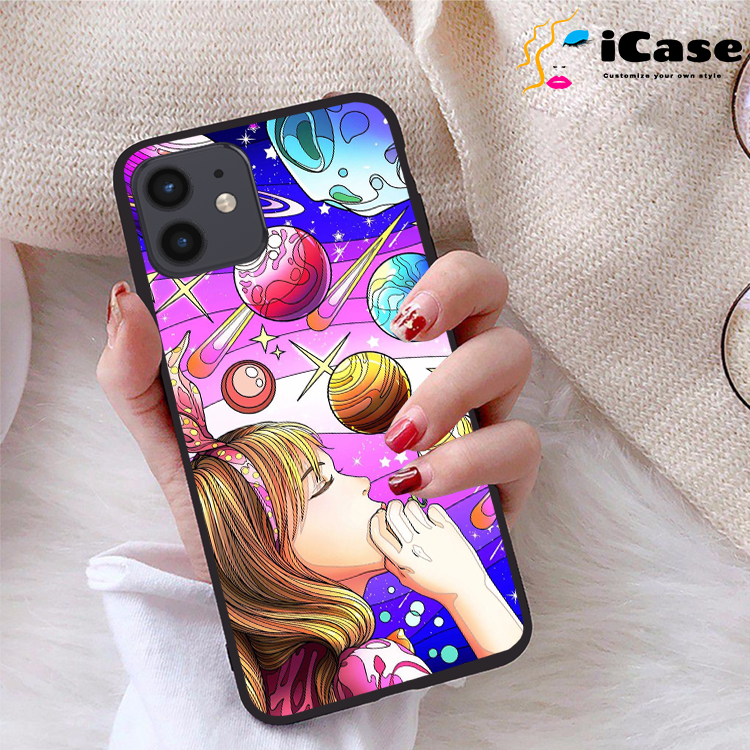 Ốp lưng iPhone 12 viền dẻo TPU BST Purple