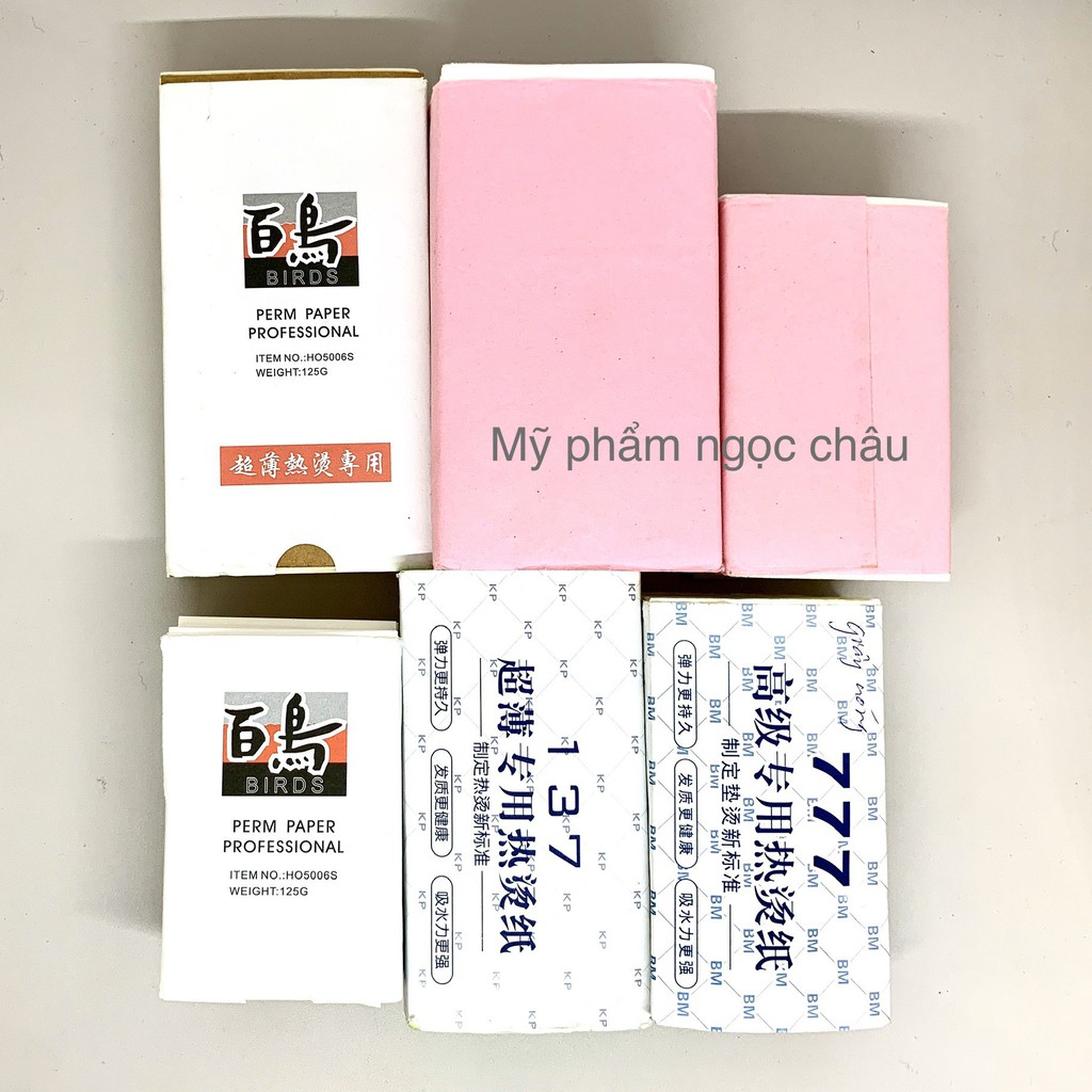 Giấy uốn nóng cho máy uốn tóc(vỏ hồng to)