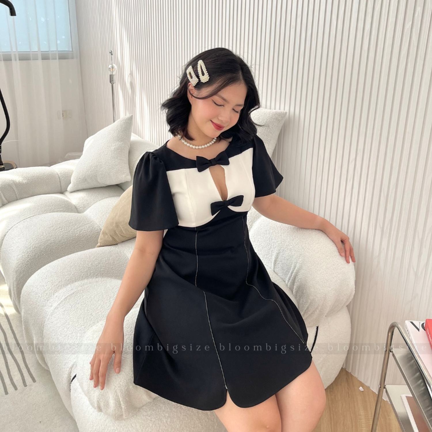Váy Đầm BIGSIZE Khoét Ngực hɑck Dáng (60-85kg)