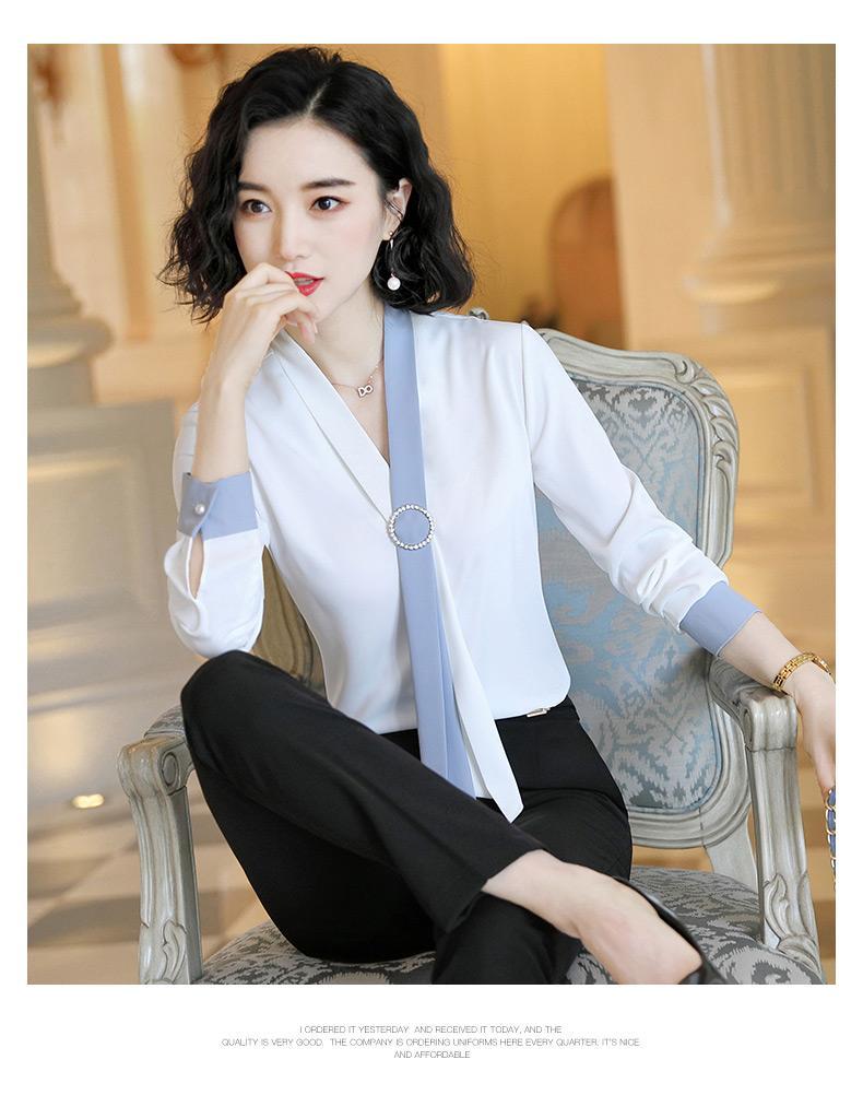 [HCM]Áo kiểu cổ khuyên tròn phong cách Phong Cách Hàn Quốc Cực Hot