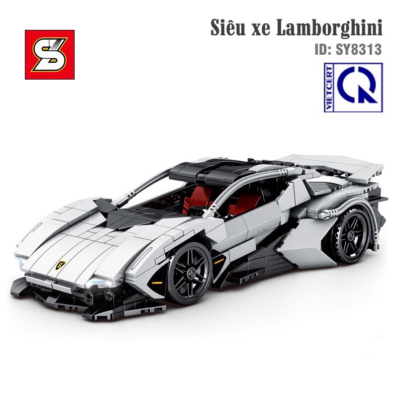 Đồ chơi lắp ráp xe Lego Technic mô hình Siêu xe Lamborghini SY BLOCK 8313