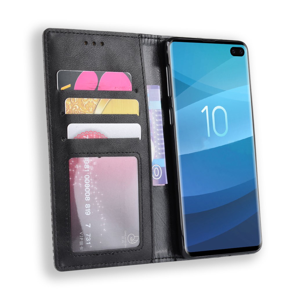 Bao da dạng ví Samsung S10 Plus Leather Luxury
