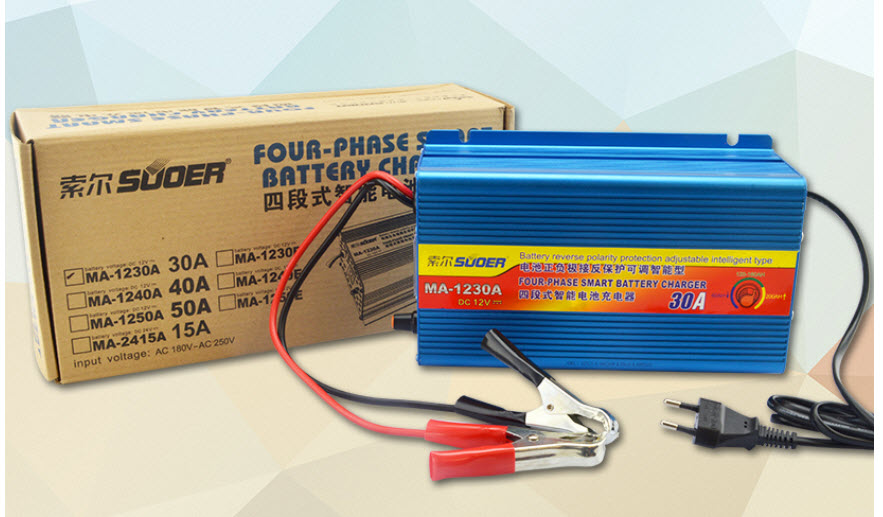 Sạc bình ắc quy tự động 12v 30A