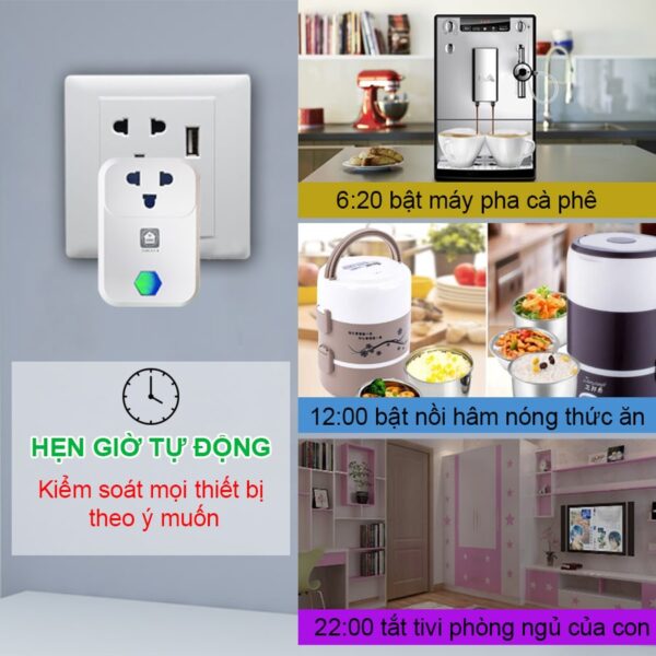 ổ cắm WIFI thông minh Hunonic SK01