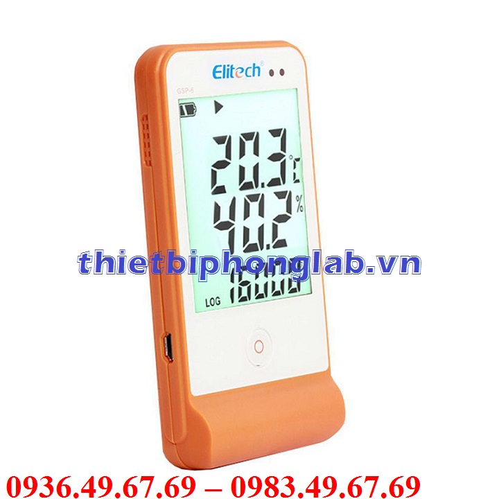 [ FREESHIP ] Nhiệt ẩm kế tự ghi Elitech GSP-6 (hiệu chuẩn lấy ngay)