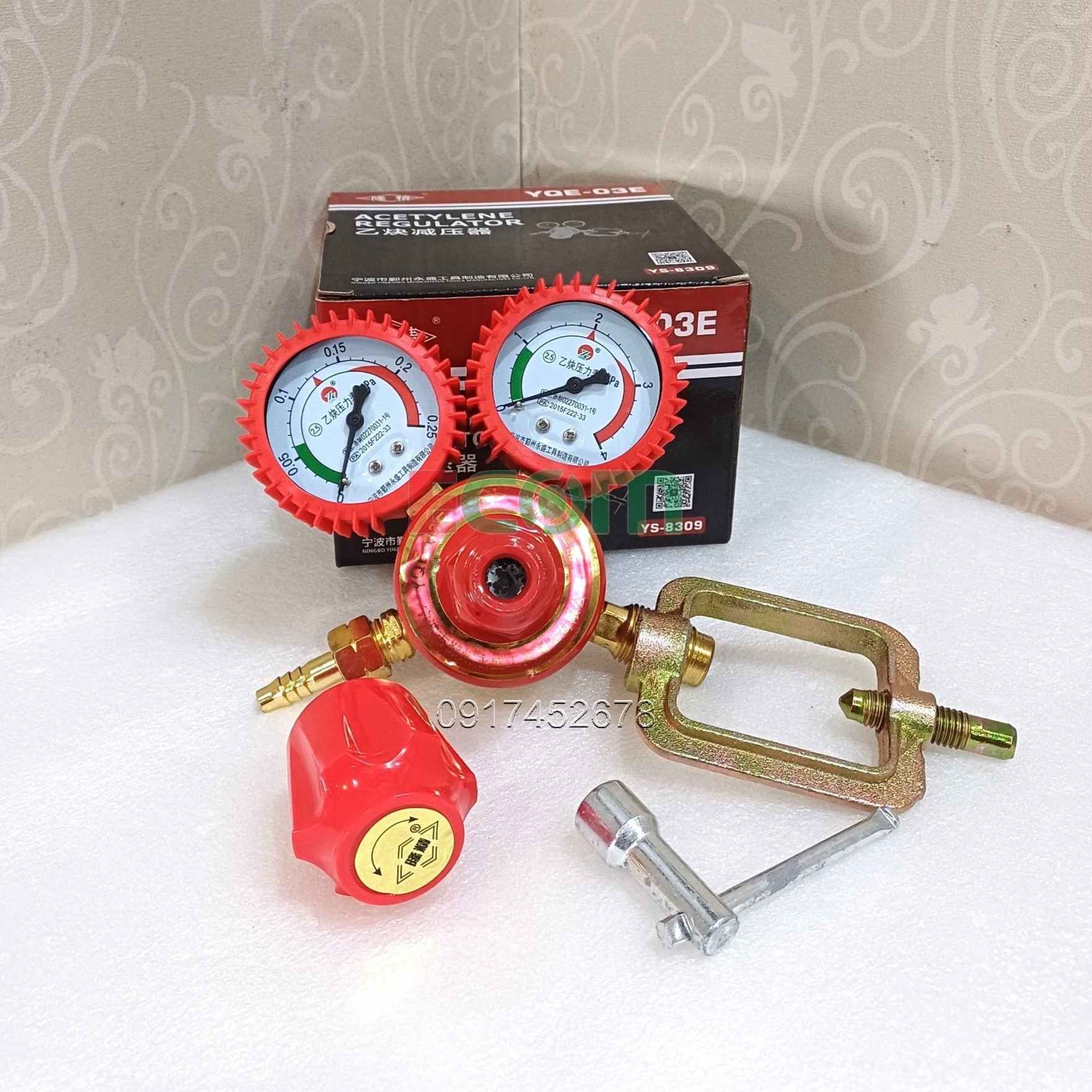 Đồng hồ Acetylene (khí đất đèn), phụ kiện hàn cắt gió đá
