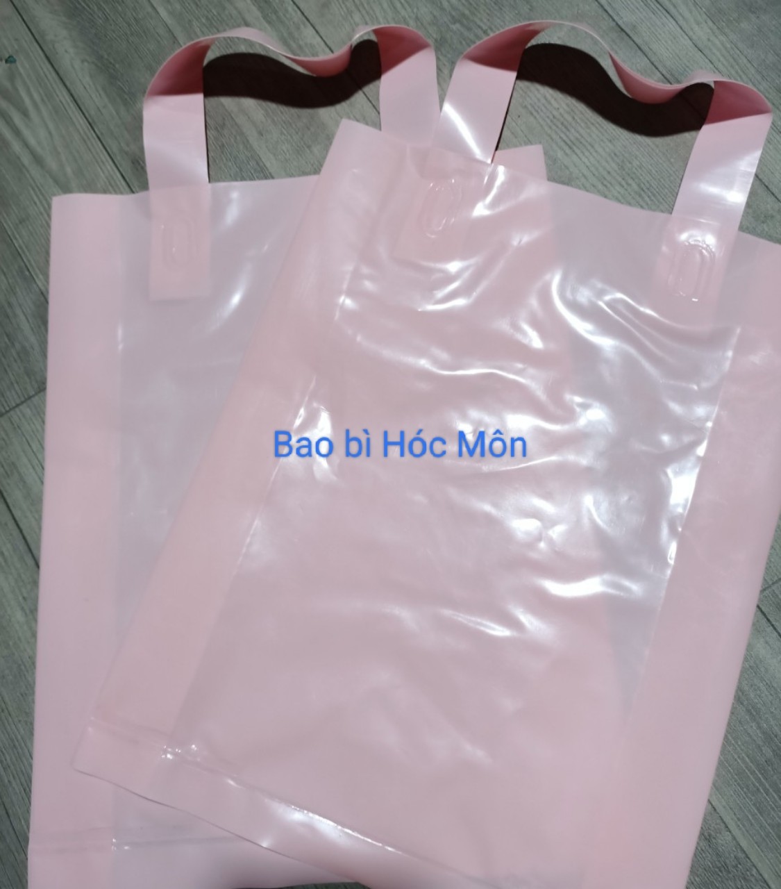 1 kg Túi quai ép PE bóng dẻo
