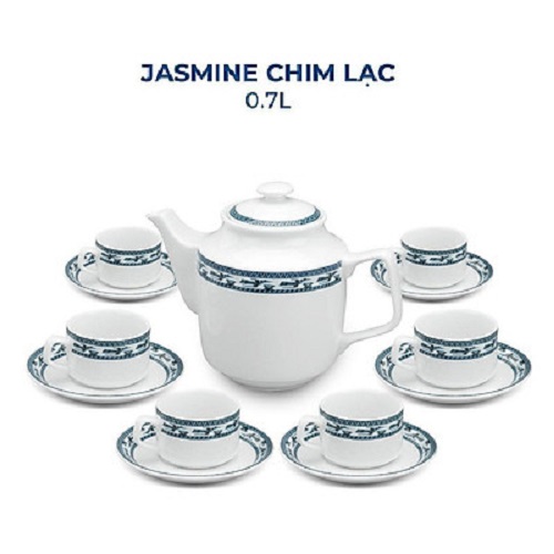 bộ ấm trà Minh Long hình chim lạc - bộ ấm trà hình chim lạc