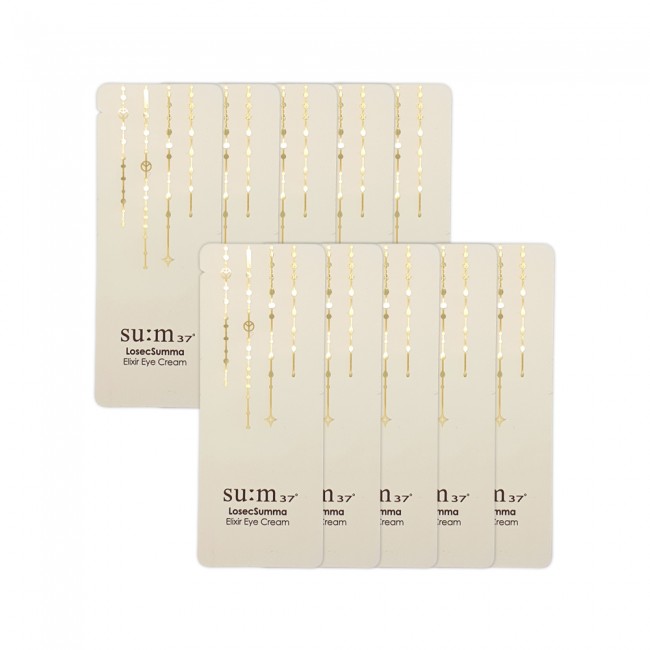 [Chuẩn Auth giá sỉ] Combo 10 Gói sample dùng thử Kem dưỡng ngăn ngừa thâm nhăn chảy xệ vùng mắt Su:m37° Losec Summa Elixir Eye Cream