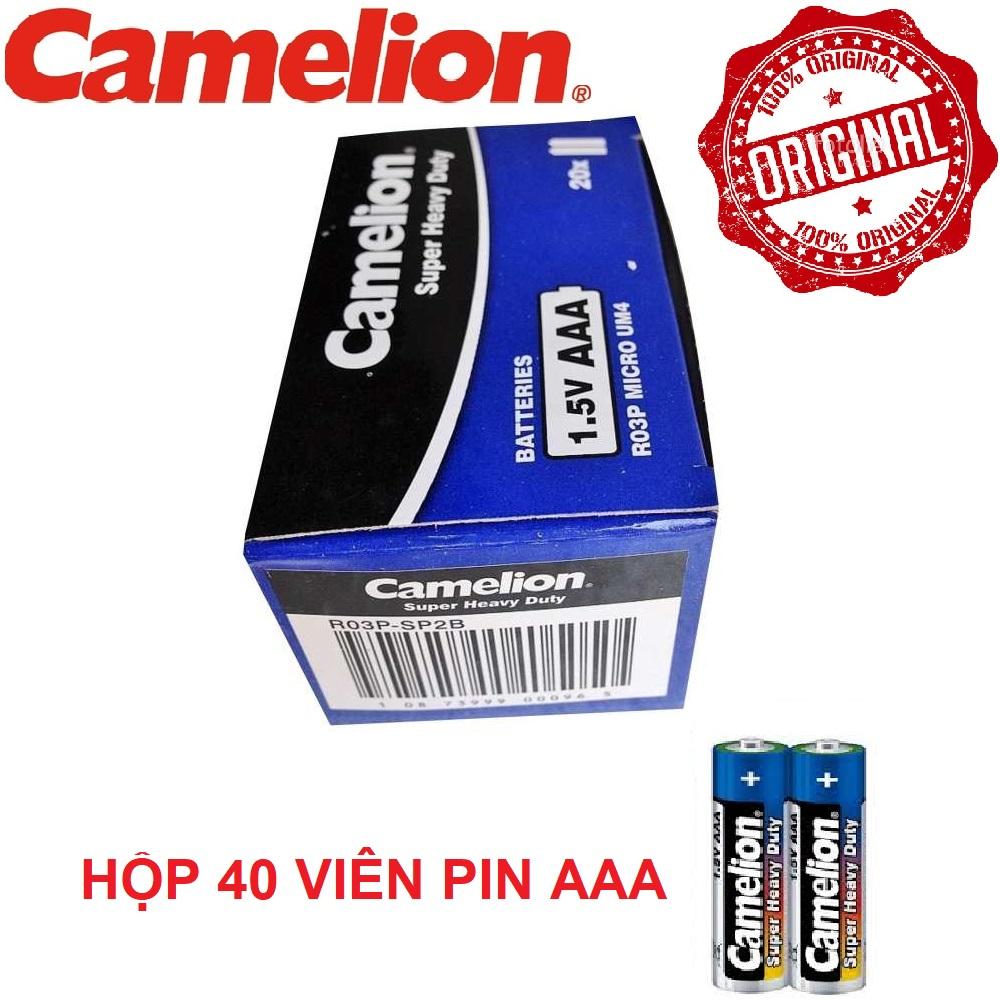 Hộp 40 viên Pin Tiểu AAA (3A) Camelion 15VOL (V) độ bền và tuổi thọ cao không bị chảy nước cực kỳ an toàn cho các thiết bị