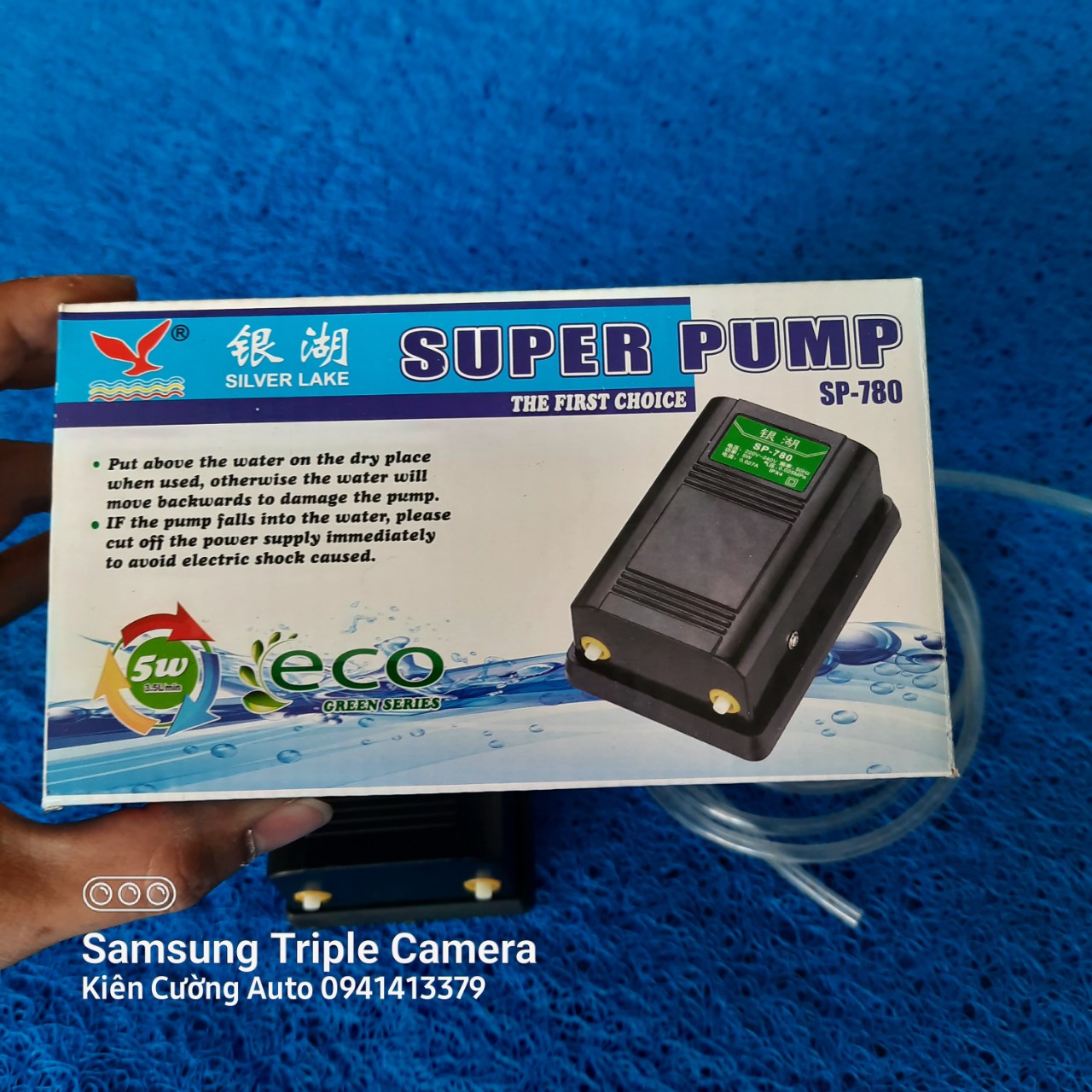 [ Giảm phí ship ] Máy sủi khí oxy hồ cá 2 vòi SP-780 (máy sục bể cá)