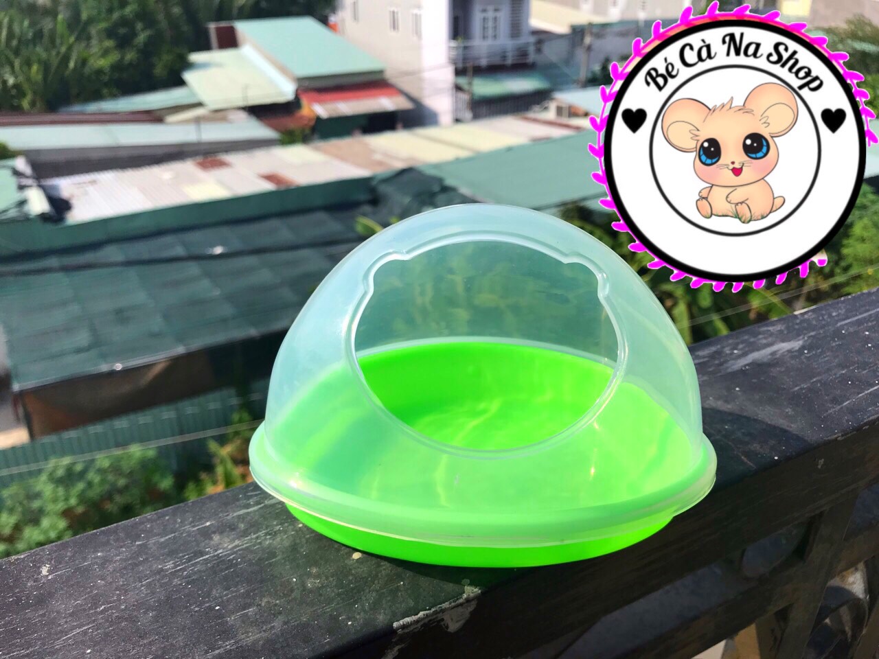 Nhà tắm hình gấu lớn cho hamster (bé cà na)