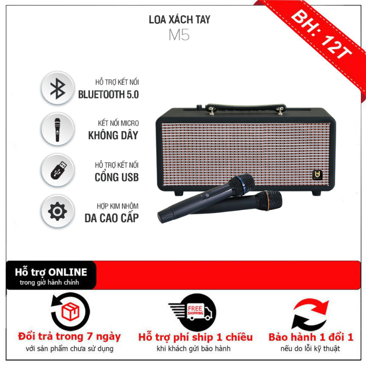 Loa kéo best sound m5 - loa xách tay di động - hệ thống 2 loa bass 13.5cm và 2 loa treble 5cm - có reverb hát karaoke cực hay, công suất lên đến 480w - kết nối bluetooth 5.0, usb, aux, tf card - kèm 2 micro không dây uhf cao cấp