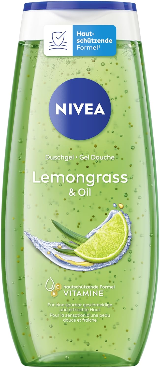 SỮA TẮM NIVEA TẨY DA CHẾT HƯƠNG CHANH SẢ TƯƠI MÁT Lemongrass & Oil.