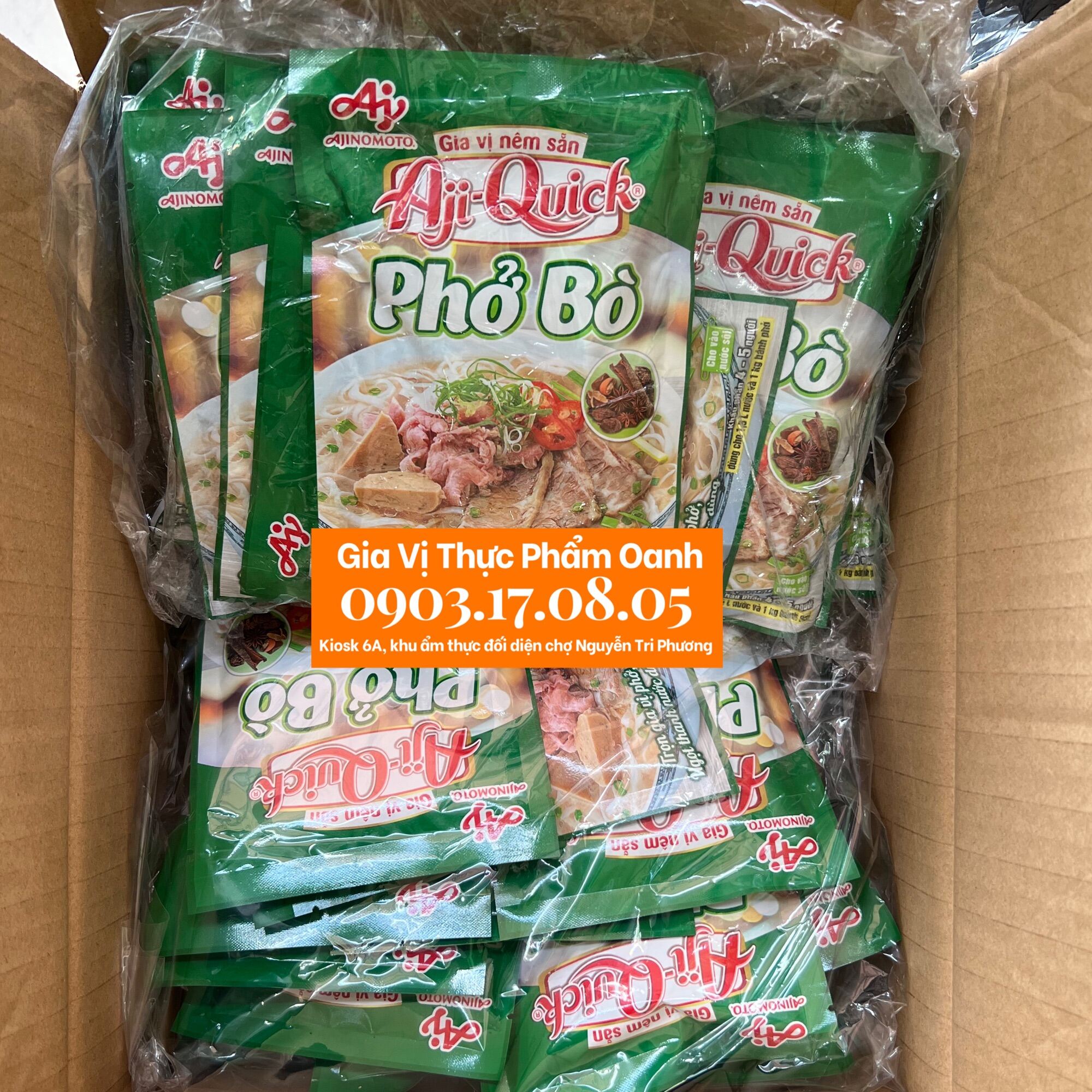 Gia vị hoàn chỉnh Phở bò Aji Quick (57gr) [THÙNG LIÊN HỆ]