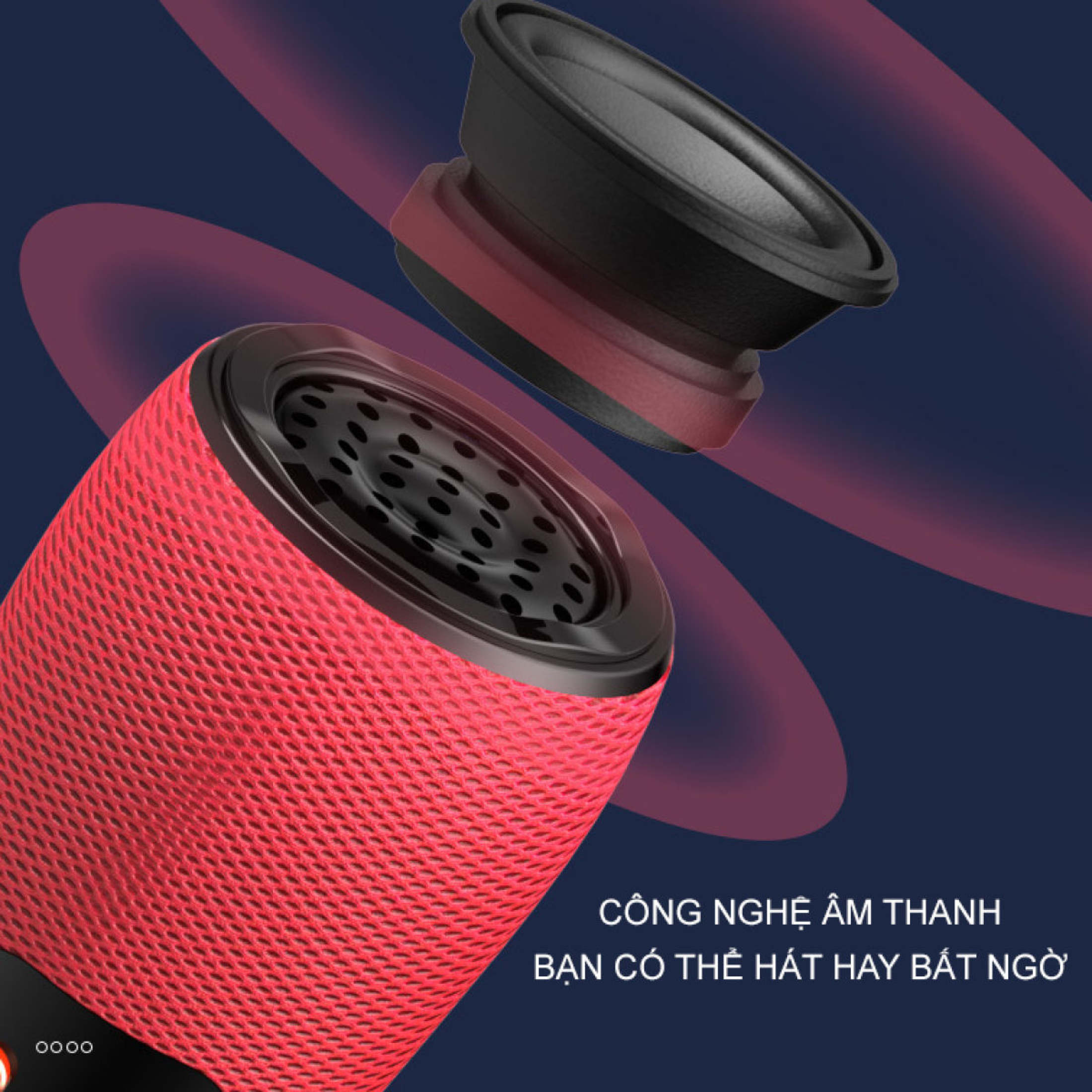 Mic Karaoke Kiêm Loa Bluetooth WS-900, Micro Karaoke Bluetooth mini cầm tay Nâng giọng cực chất, Loa hát karaoke. Bảo Hành 12 Tháng