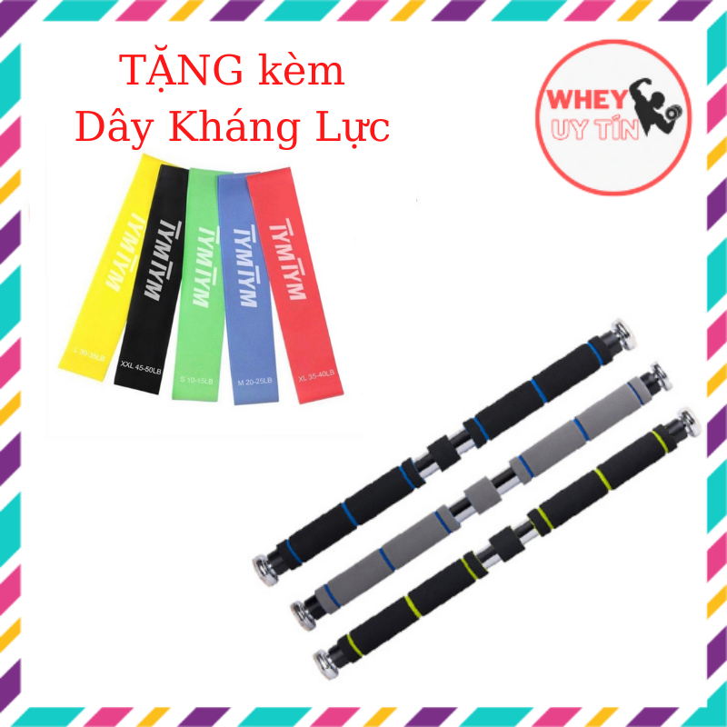 CHÍNH HÃNG Thanh Xà đơn tập tại nhà gắn cửa, thép dày chắc chắn, có nhiều