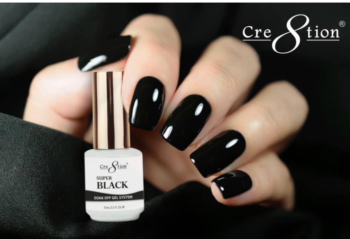 Sơn gel trắng, đen (super White/Black gel) hãng Cre8tion