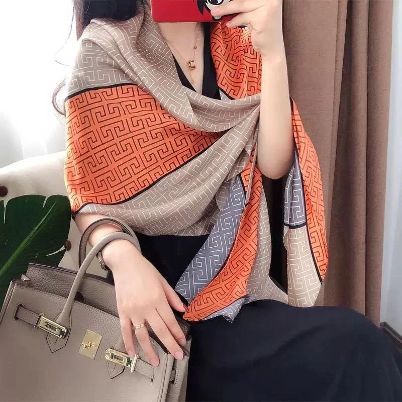 KHĂN LỤA DÀI NHIỀU HỌA TIẾT ĐẸP CAO CẤP 80x180CM - THY THY STORE