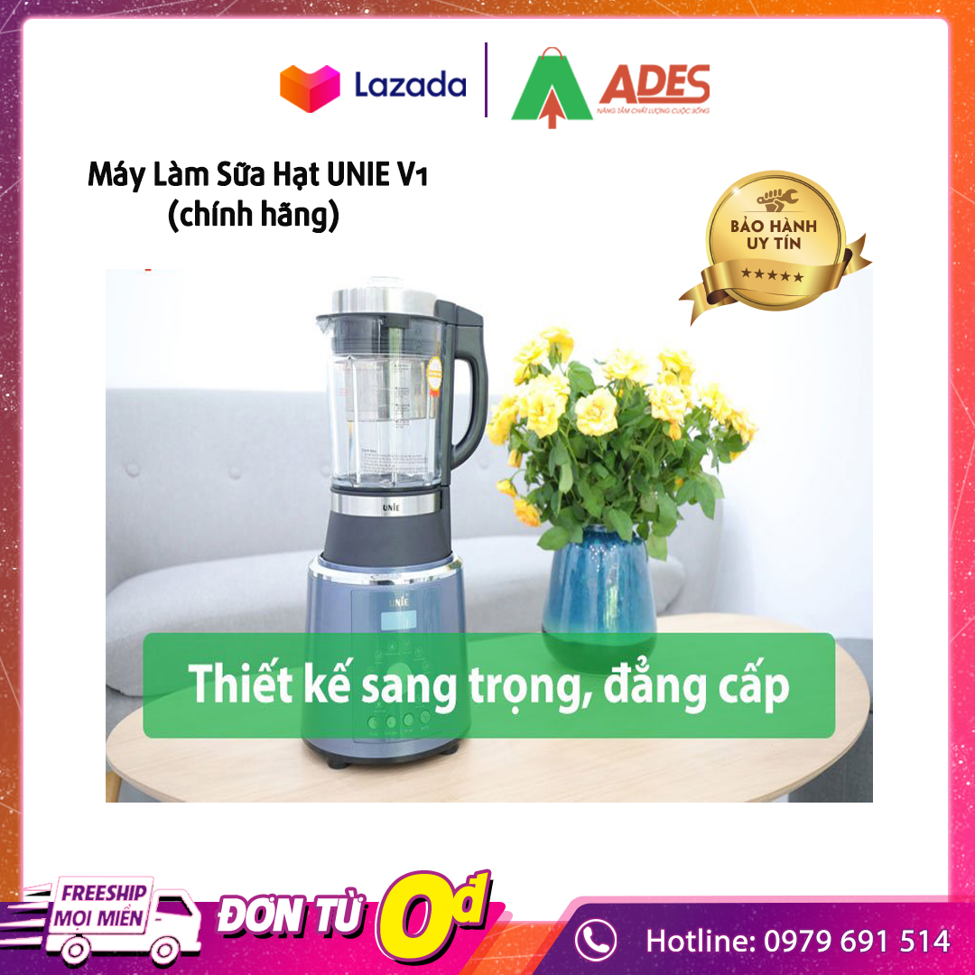 [SALE SỐC] Máy Làm Sữa Hạt UNIE V1 - Bảo Hành 1 NĂM