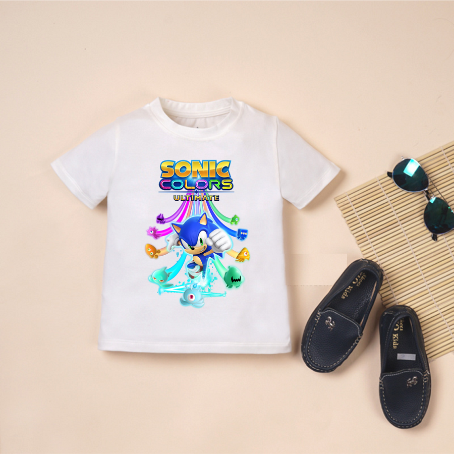Áo thun Sonic nhím xanh tốc độ nhiều hình dành cho bé trai bé gái