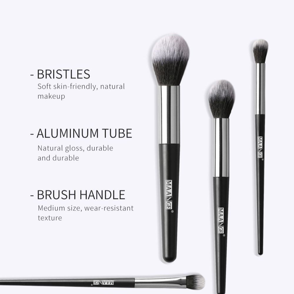 Bộ cọ trang điểm 6 cây MAANGE kèm túi đựng mỹ phẩm tiện dụng