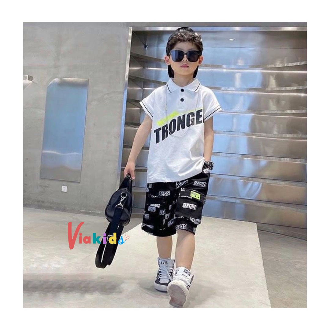 Áo polo bé trai 1 tuổi đến 15 tuổi thun cotton cao cấp co dãn 4 chiều