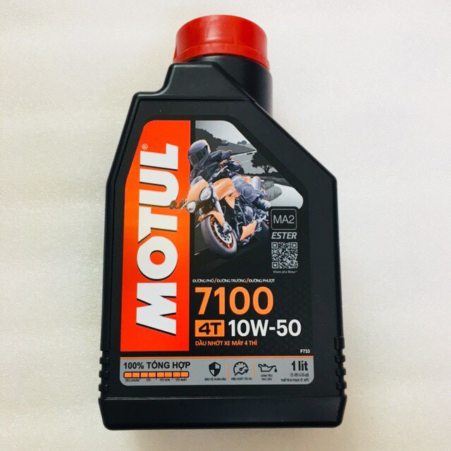 Nhớt motul 7100 4t 10w50 1l - tổng hợp hoàn toàn