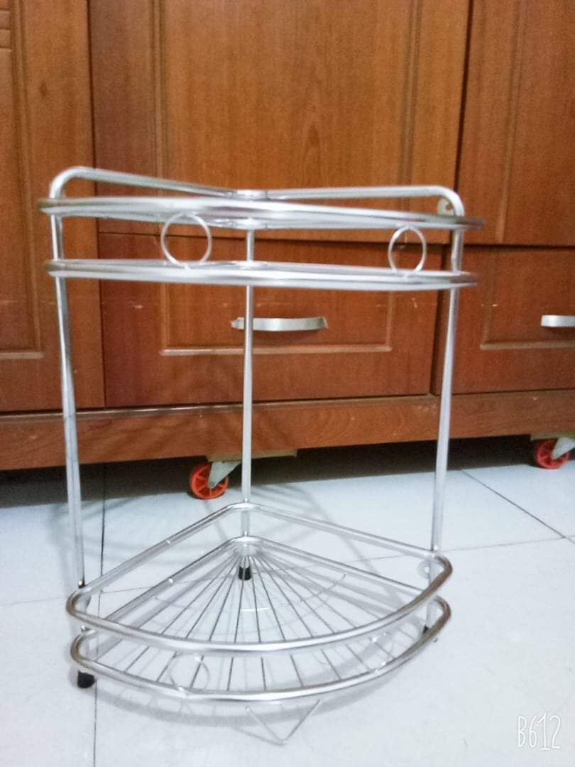 [HCM]Kệ góc đứng nhà tắm inox