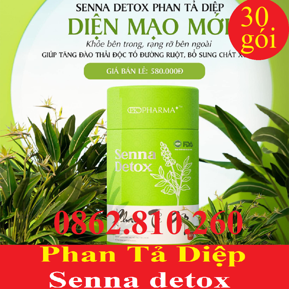 Phan Tả Diệp senna detox Thải độc ruột Dr Lacir [CHÍNH HÃNG DRLACIR] (kèm TÚI ĐỰNG LACIR)