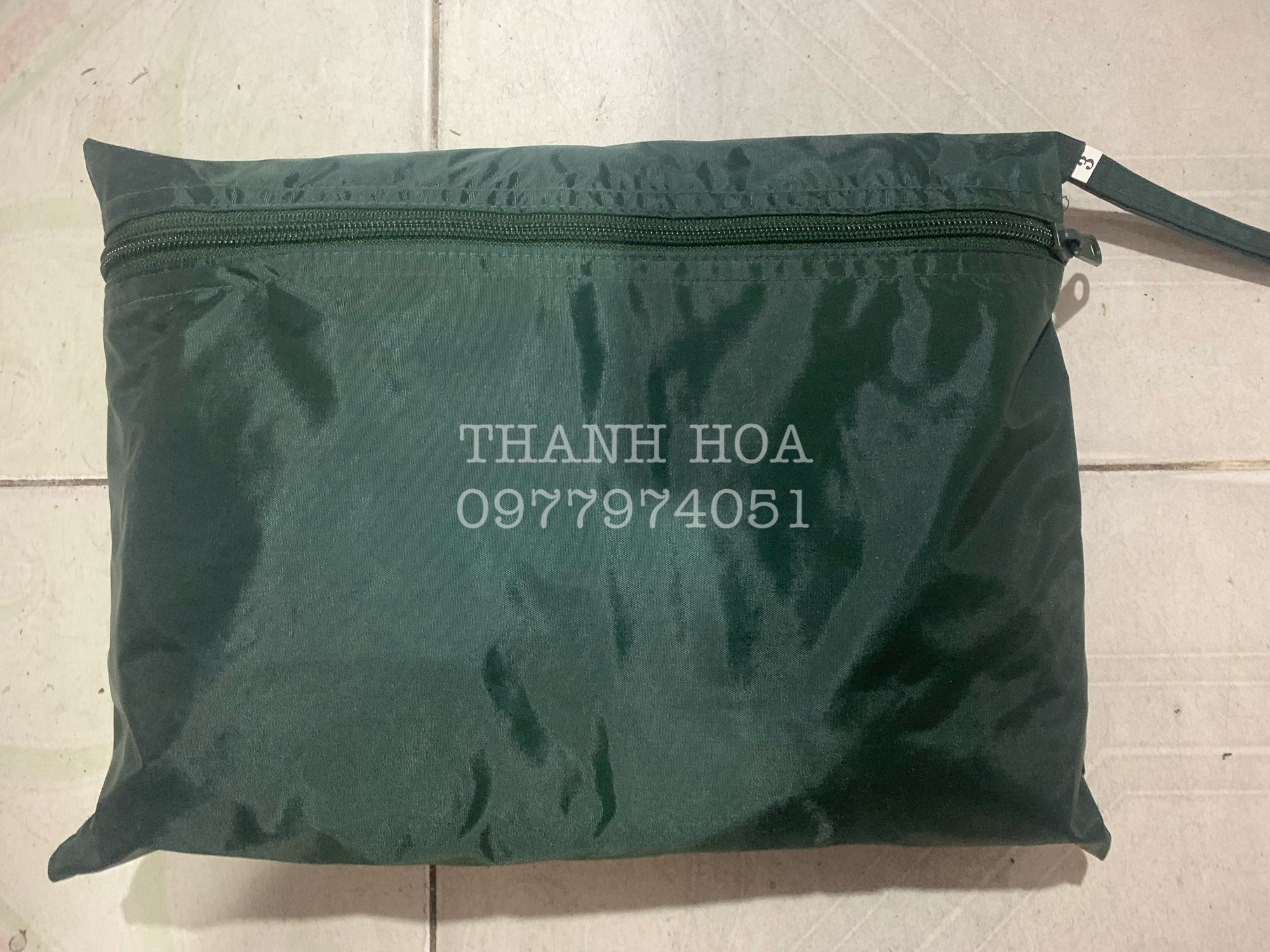 Áo mưa bộ màu xanh hàng chuẩn