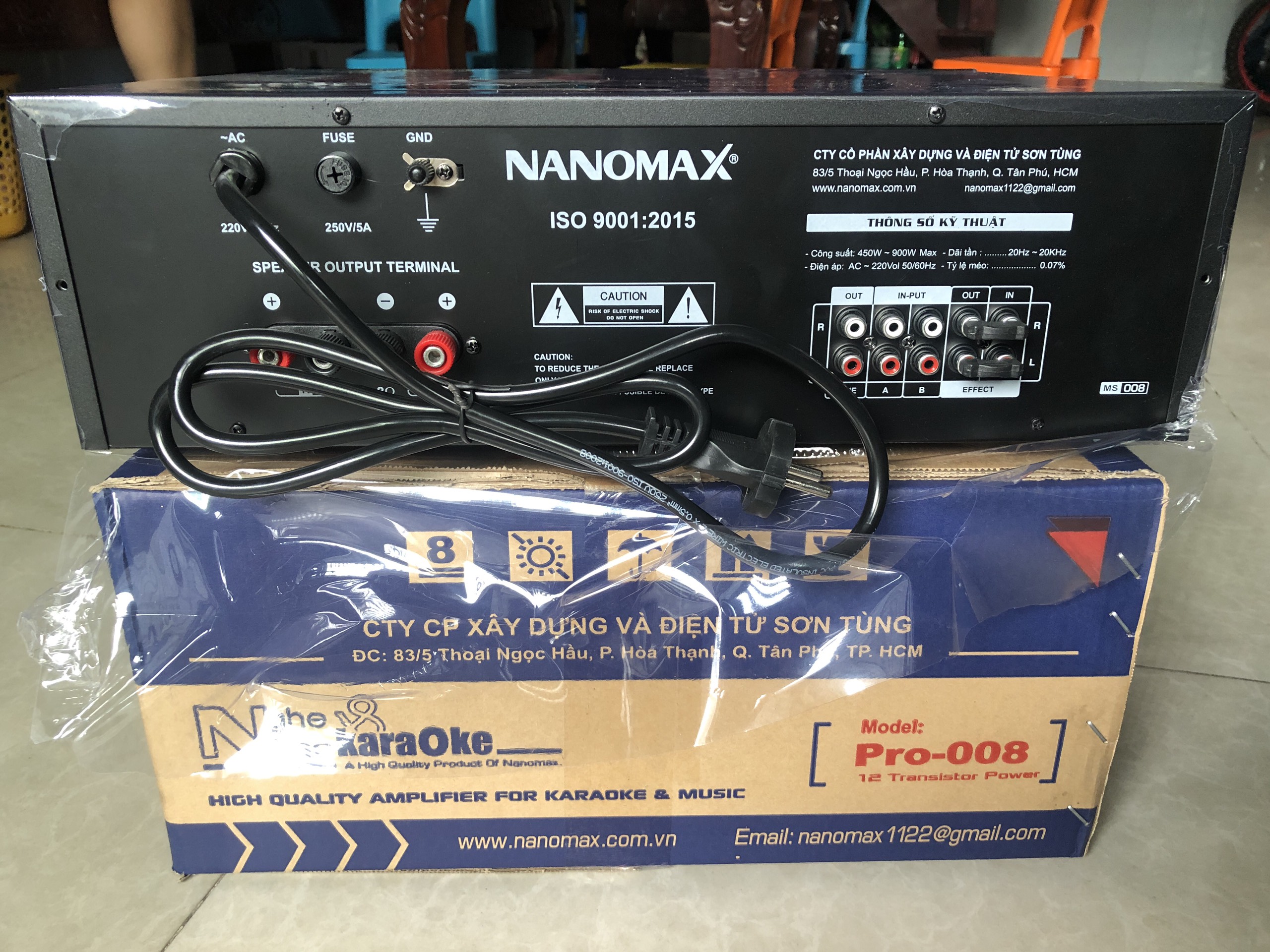 Amply Nanomax Pro-008 chay 12 sò Japan Cs 820W